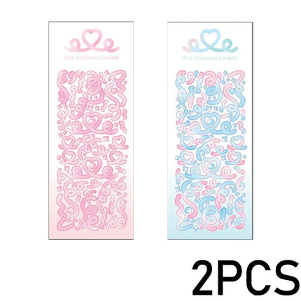 1PCS New Cute Kawaii Deco Stickers Korean Stickers Photocard Decor Kpop Decorative Toploader Scrapbooking Stickers Y 2k Samll