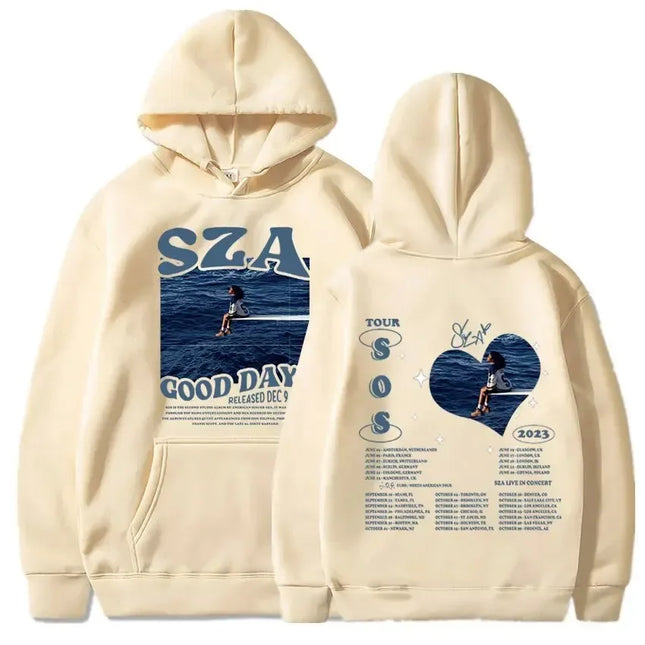 Unisex SZA SOS Good Days Printed Hooded Streetwear Pullover Hoodie Harajuku Sportswear Fashion Couples Casual Sports