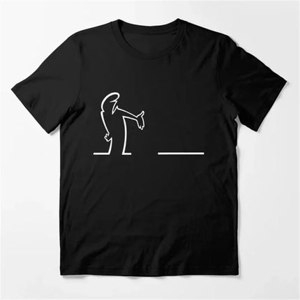 La Linea The Line Osvaldo Cavandoli TV T Shirt men Happy Fashion Women's tshirts Streetwear Tee Round Neck Casual Tops Camisetas