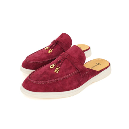 2024New women's anti slip casual loafers, fashionable cashmere flat shoes, spring and autumn men's sports driving casual shoes