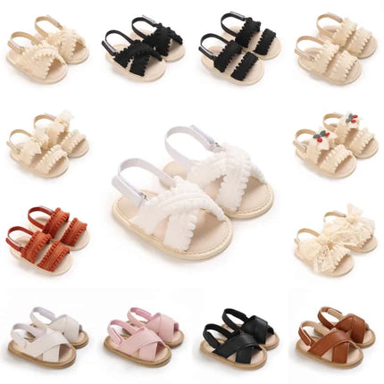 Baby Boys Girls Summer Sandals 0-12 Months First Walkers Soft Sole Breathable Casual Comfortable