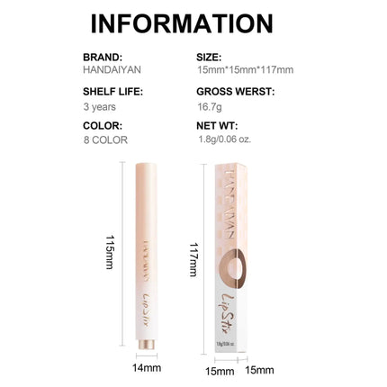 Long Lasting Press On Lipstick Jelly Mirror Tint Lip Gloss Smooth Honey Texture Moisturizing Lip Makeup Stix