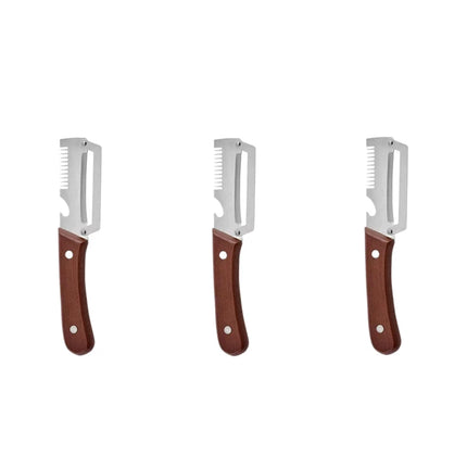 Multifunctional Peeler & Scallion Shredder, Stainless Steel Peeler, Scallion Slicing Tool, Kitchen Fruit Vegetable Peeler, Melon