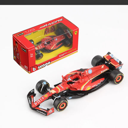 Bburago 1:43 2024 F1 Alloy Car Model Formula Racing Die Cast Toy SF24 RB20 W15 MCL38 Red Bull Mercedes New Season