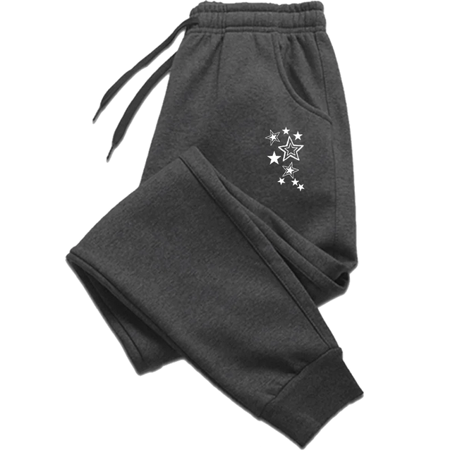 Clothes for Women Stars Print Pant Slacks Woman Clothing White Pants Women's Training Pants Trousers Womens Sweatpants Summer