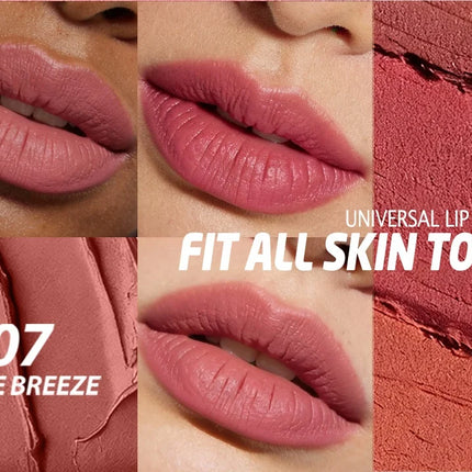 Nude Pink Matte Lipstick 12 Colors Waterproof Long Lasting Lip Sticks Not Fading Sexy Red Velvet Solid Lip Gloss Women Makeup