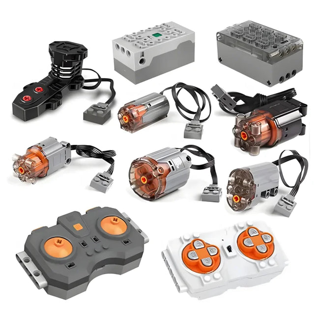 Mould King Technical MOC Power Functions Parts M L XL Servo Motor Electric Remote Control Battery Box Blocks Gift for Kids
