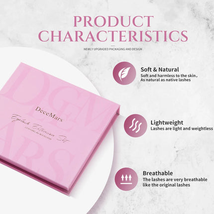 DeceMars Large Amount 4D W Eyelash Extension Large-size Tray 2200 Fans