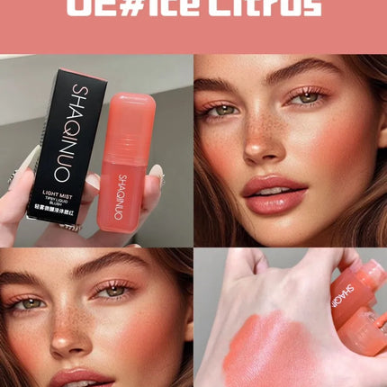 Light Blush Liquid SHAQINUO Moisturizing Mirror Vitality Moisturizing Whitening Brightening Natural Rouge