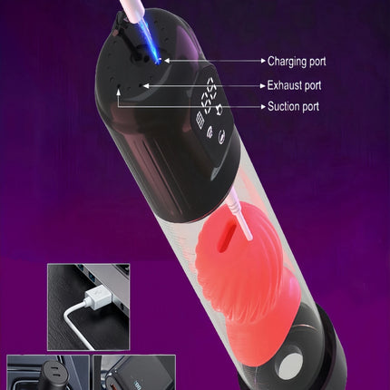 Electric IPX7 Waterdicht Volwassen Speeltjes Lul Vergroter voor Mannen Erectie Penisvergroting Masturbator Speeltjes voor Mannen
