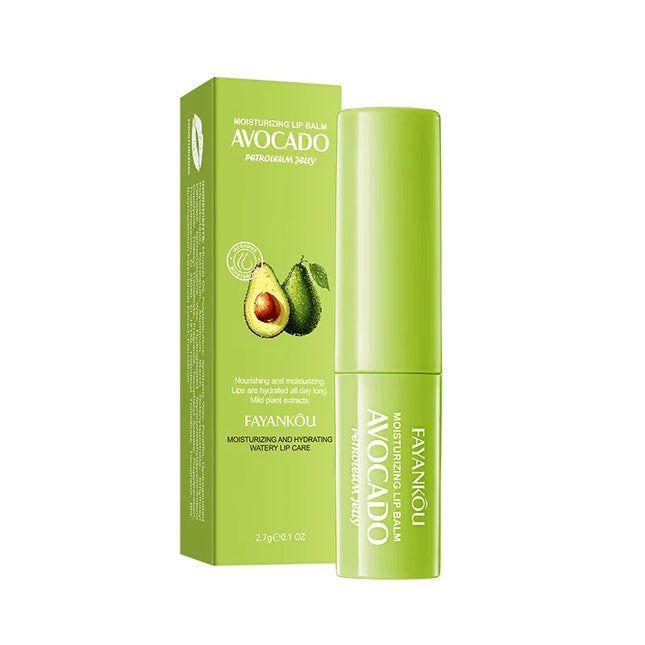 1/2/3pcs Avocado Moisturizing Lipstick Lip Balm Nourishing Repairing Hydrating Beauty Lips Plumper Skin Care Products