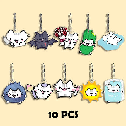 Funny Cat Character Keychain Student Gift Bag Women's Bag Cute Things Gift For Best Friends Wholesale Gifts Kitty