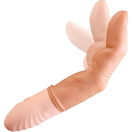 G-spot vibrator, Realistic Finger vibrator with heat, and realistic silicone clitoral stimulation pseudovaginal vibrator