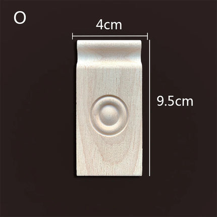 Applique for Furniture In Wood Figurines Moulding Decal Carved Wedding Decoration Maison Accessories Stair Decoration Wood Onlay