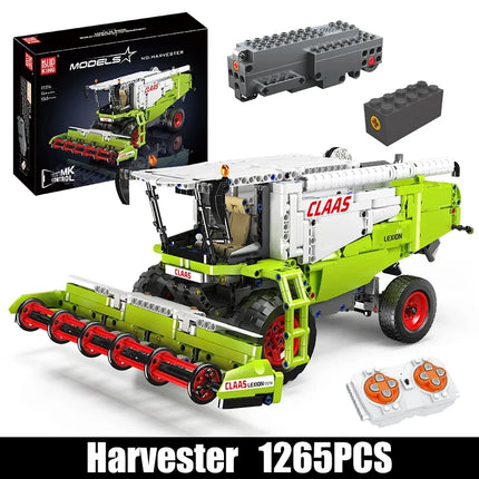 17014 Harvester 1347pcs Small Particle Assembly Model Kit Building Block set APP Version DIY Toys for Christmas Gifts