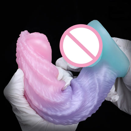 Monster Dildo Penis Alien Anal Plug Adult Sex Toys for Women Strong Suction Cup Soft Silicone Big Dick Buttplug Clit Massage