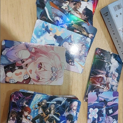 Honkai:Star Rail 50PCS/Set Decor Laser Lomo Card Photocard HD Double-sided Small Album Photo Card For Fans Collection Postcard