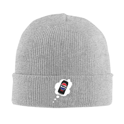 Thinking Bout You Pepsi Max Warm Knitted Cap Winter Knit Bonnet Hat Skullies Beanies Hip Hop Caps for Unisex