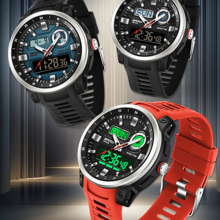 SANDA Fashion Brand Sport Electronics Watches for Men Outdoors Analog Digital Man Watch Luminous Waterproof Backlight Wristwatch