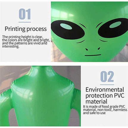 Inflatable Toys Simulating Aliens Creative PVC Summer Pool Water Party Supplies Novelty Halloween Party Cosplay Inflatable Toys