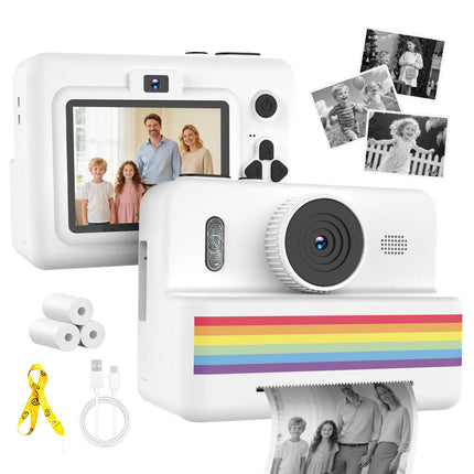 Kids Digital Camera with Mini Printer 2.8inch HD Video Portable Thermal Instant Photo Print Children Photography Toy Gift