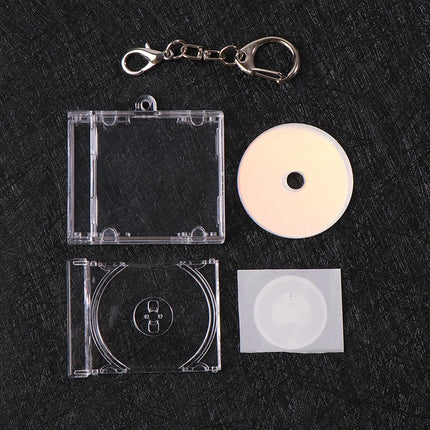 1pc NFC Functional CD Disc Key Chain Mini CD Case Keychain Peripheral Commemorative Album Key Holder For DIY Backpack Pendant