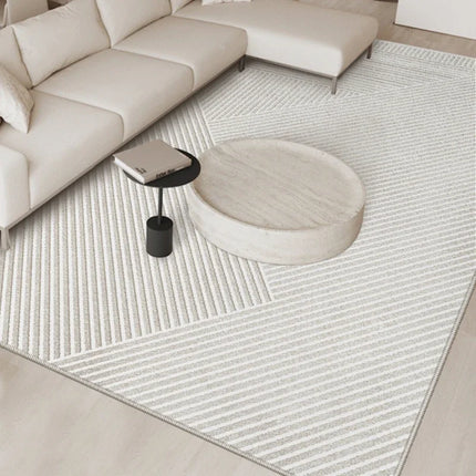 French Cream Washable Home Carpet Light Luxury Large Area Living Room Decorative Carpets Thickened Antifouling No Slip Rug 러그