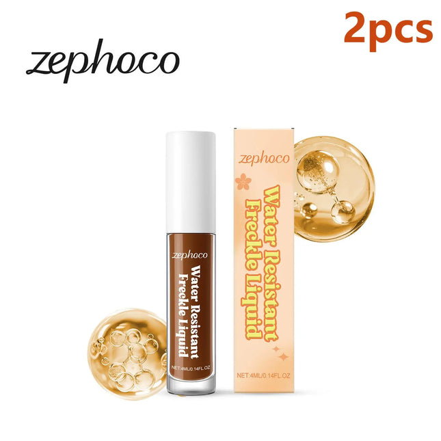 Zephoco Water Resistant Freckle Liquid Long Lasting Simulation Spot Fake Dot Quick Dry Natural Waterproof and Sweat Proof Makeup