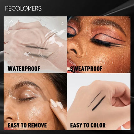 1 Set 5 Pcs Black Gel Matte Smooth Glide Eyeliner, Ultra-Smooth Eyeiner Pen, For All Types, Easy To Slide Blend, Perfect Gifts