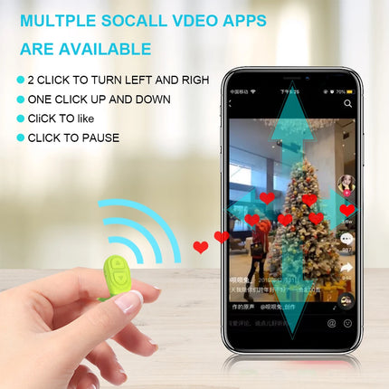 For  Scrolling Ring For TIK Tok Ring with Stand Digital Charging Case For  Remote Control for iOS Android Cell Phone