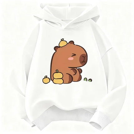 2026 Cute Capybara Graphic Children's Hoodie Sweatshirt Cute Hoody for Boys Girls Autumn Spring Casual Hoodies