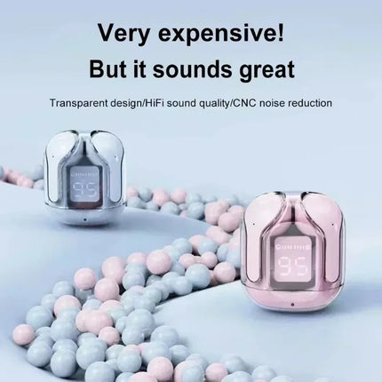 T2 Wireless Mini Earbuds LED Power Digital Display TWS Wireless Headset Stereo Bluetooth Headphones 5.3 tws