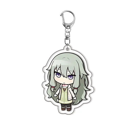 PJSK Kawaii Cute Anime Characters Acrylic Keychain Ornaments Girls Cartoon Backpack Charm Keyring Jewelry Accessories Gifts Toys