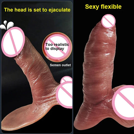 24 Styles Male Penis Cover Realistic Dildo Cock Pump Phallus Extender Enlargement Dick Growing Ejaculate Orgasm Sex Toys For Men