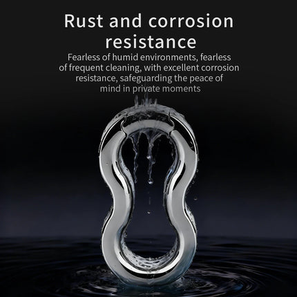 FRRK Weight Scrotal Ring Stainless Steel Ball Stretcher Metal Lock Ring Male Bondage Adult Intimate Personal Restraint Wear Toy