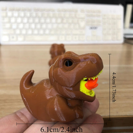 3D Printed Dinosaur Duck Statues, Dinosaur Shaped Duck Statues, Creative Gothic Fun Decorations, Desktop Duck Plastic Ornaments