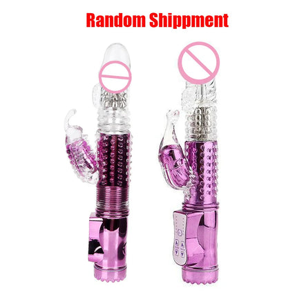 Automatic Stretch Rotate Vibrators For Women Clitoris Stimulator Vaginal Anal Plug Fake Dildos Female Masturbator Sex Toys Adult