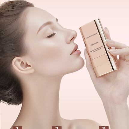 2-in-1 Concealer Foundation Stick - Long-Lasting Full Coverage, Lightweight & Moisturizing, Dual-Ended for Easy Application