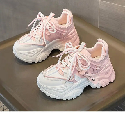 Women's Shoes Casual Shoes Spring Sneakers Platform Woman-shoes Tennis Female Fashion Thick Sole 2024 Roses Trainers Increased I