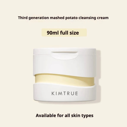 KIMTRUE Mashed Potato Cleanser Cream Makeup Remover Deep Cleansing Face Eyes And Lips Mild Ice Cream Cleansing Oil 90ml