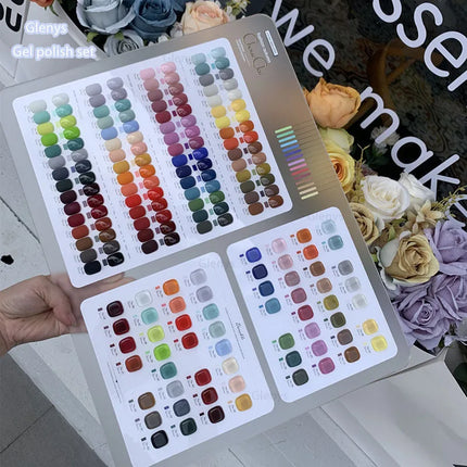 Glenys 96 color spring and summer nail polish gel nail salon wholesale gel nail polish set immersion ultraviolet LED gel varnish