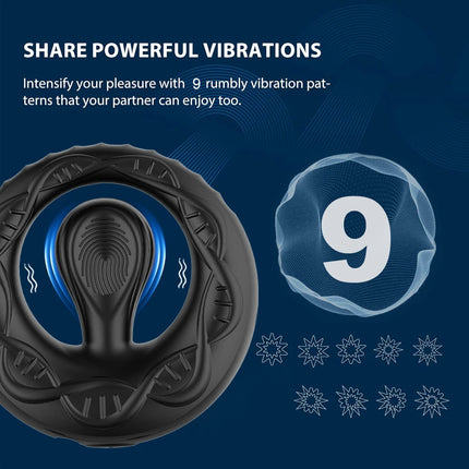 Spherical Sperm Lock Ring APP Bluetooth Remote Control Male Vibration Prostate Exercise Massage Vibration Ring Adult Product