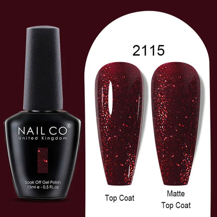 NAILCO Winter Series Color Gel Nail Polish 15ML Semi Permanent Soak Off Gel Varnishes Super Texture Gorgeous Nail Manicure Art
