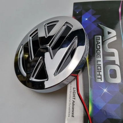11cm 5D Logo Light LED Rear Badge Light Front Grille For VW POLO MAGOTAN Passat CC Bora Golf Jetta Logo Light VW Trunk Sticker