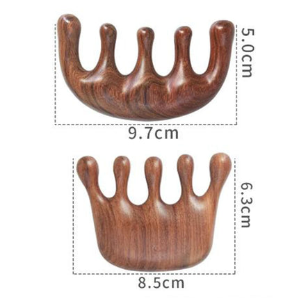 Massage Comb Blood Circulation Green Wood Sandalwood Comb Scalp Meridian Relax Anti-static Styling Tool Salon Supply Hair Brush