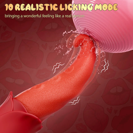 Powerful Realistic Tongue Licking Vibrator Female Clitoral Nipples Anal Stimulator Vibrator Sex Toys for Women Adults