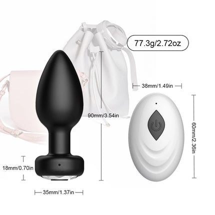 10 Speeds Vibrating Buttplug Wireless/APP Remote Control Anal Plug Male Prostate Massager Adult Erotic Sex Toy for Women Men 18