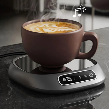 Cup Heater USB Coffee Mug Warmer Electric Milk Tea Cup Heating Coaster Cup Warmer For Home Office USB Voice Desk Cup Warmer