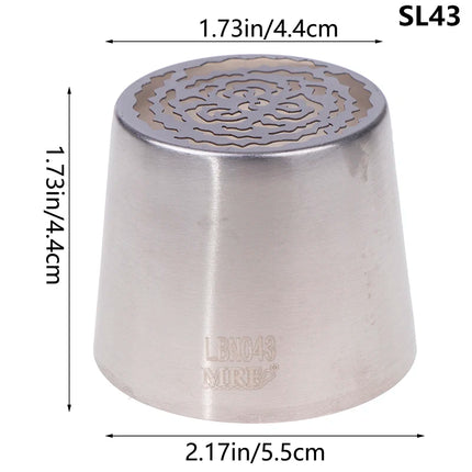 1Pc Stainless Steel Russian Piping Tips Christmas Cake Icing Frosting Nozzles For Cupcake Decoration DIY Kitchen Baking Tool