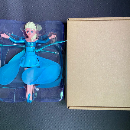 Rotating Luminous Princess Helicopter Doll Dancing Airplane Gesture Induction Luminous Flying Toy Christmas Gift Holiday Gift